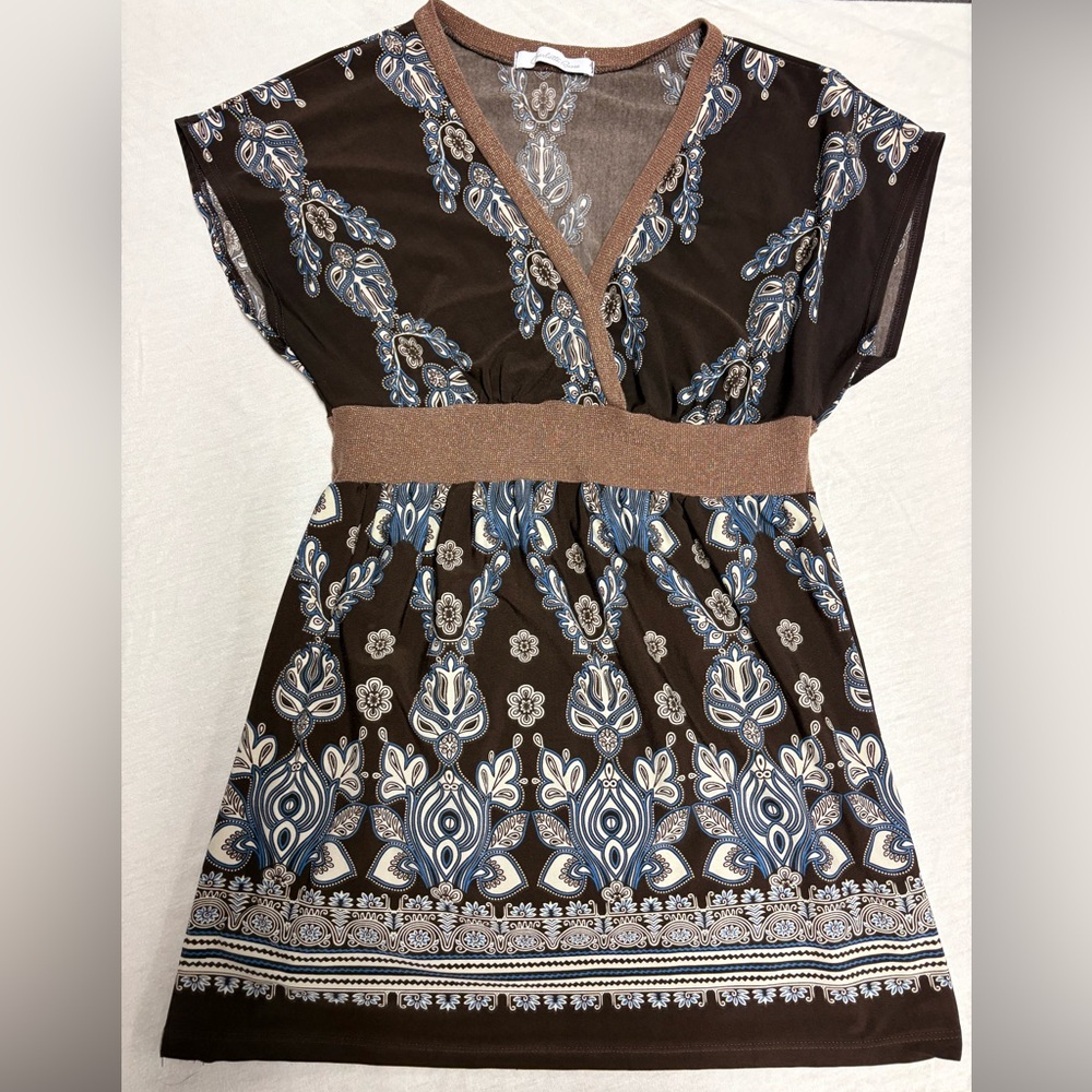 Y2K Charlotte Russe Babydoll Top - Brown Size Large, great condition - Picture 5 of 8